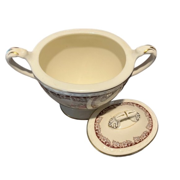 Vintage Homer Laughlin Eggshell Sugar Bowl - Picture 2 of 4